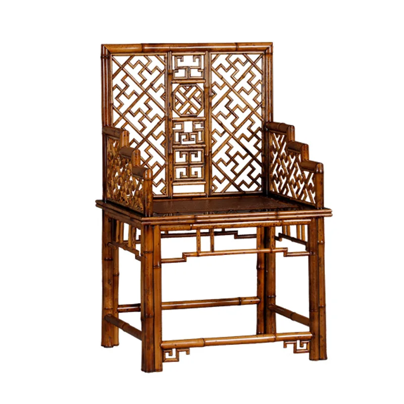 Tai Shi Chair, Falcon Craft Bamboo Chair, Sitting Face Rattan Chair