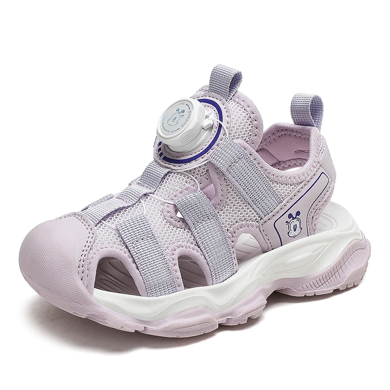 

Летние детские повседневные спортивные сандалии 2026: дышащие, с закрытым носком, нескользящие, для мальчиков и девочек, для улицы и пляжа