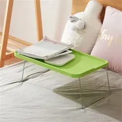 Multi-Function Cup Holder com Suporte, Dobrável Lap Desk, Breakfast Bed Tray, Laptop Table