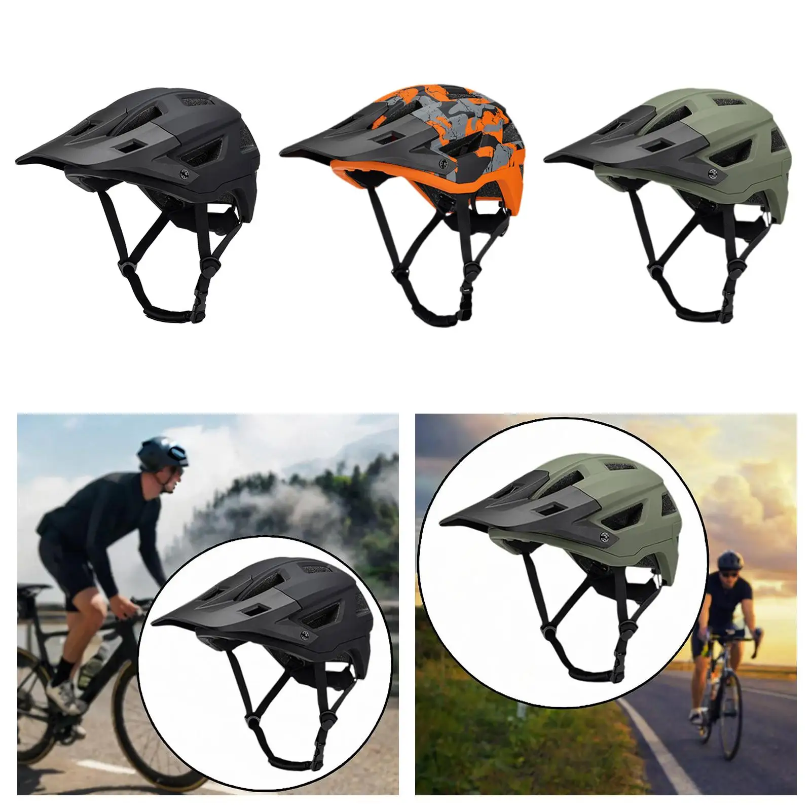 

Bike Helmet Biker Cycling Accessories Sports Helmet Road Adjustable for Men Women Fits 55cm-61cm Scooter Helmet Cycling Helmet