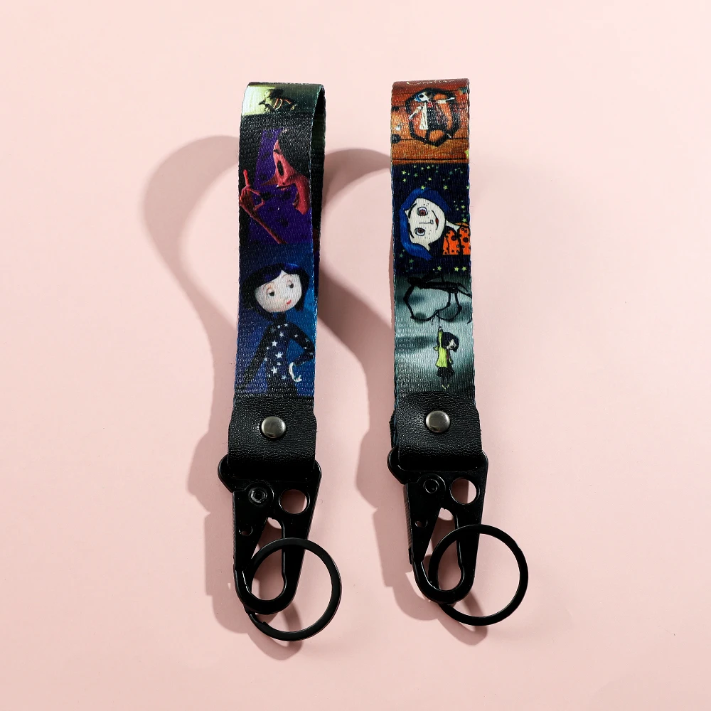 Coraline & the Secret Door Keychain Cartoon Cute Fashion Keychain Boys Girls Backpack Accessories Holiday Jewelry Accessories