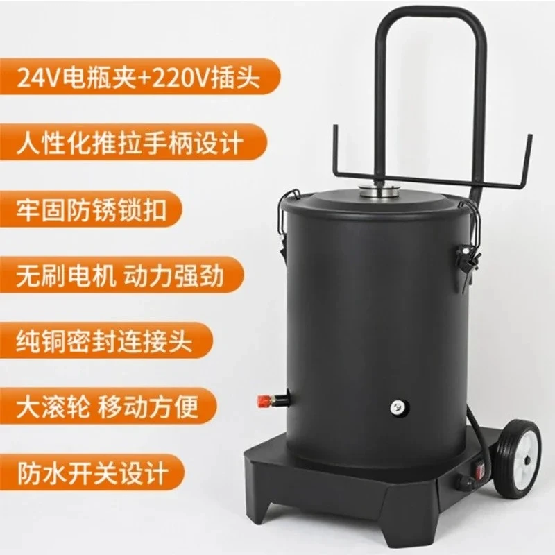 Electric butter gun 20L electric butter filling machine HS-808 oil pump 220V oil drum pump 24V oil injector