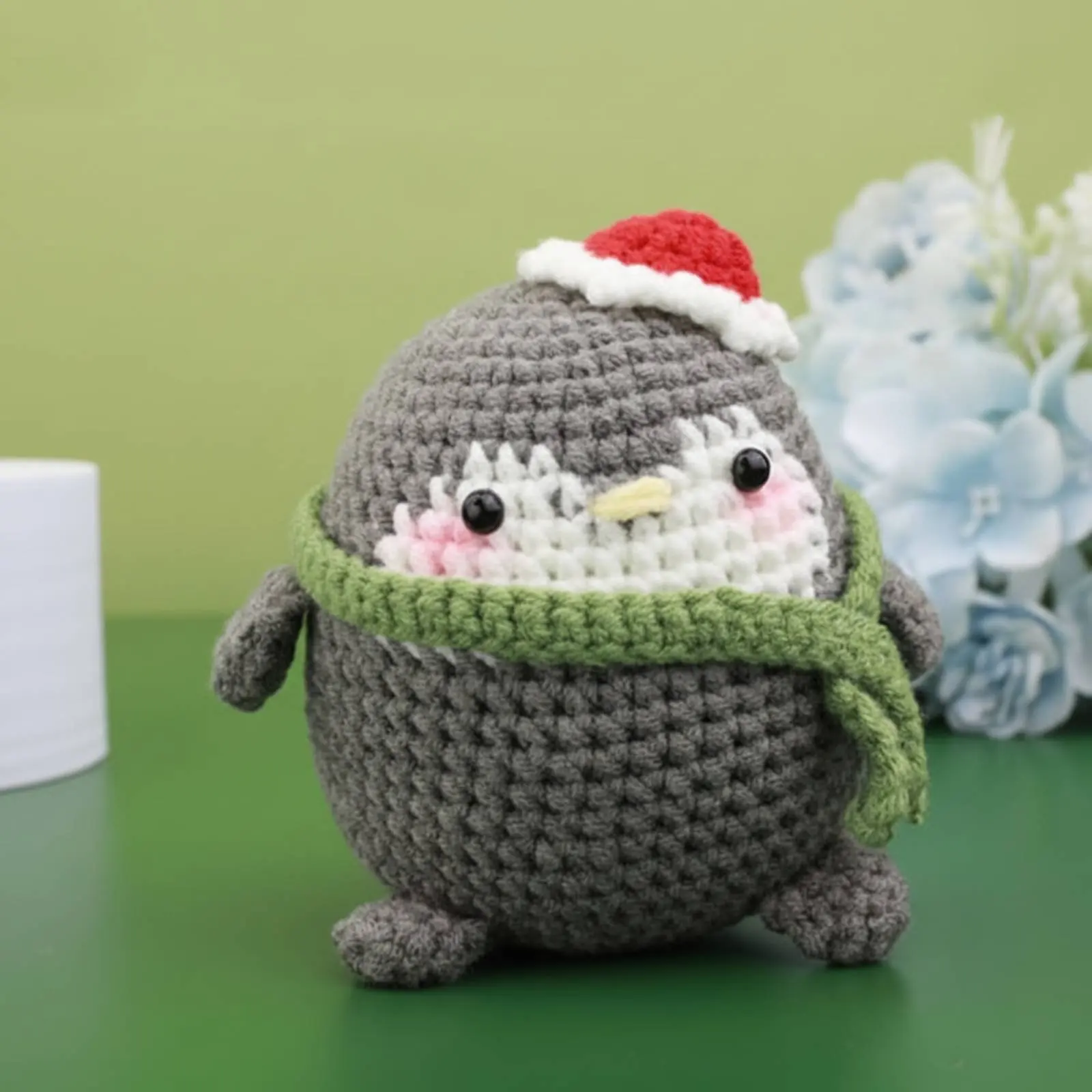 Kit de Ganchillo para Pingüino DIY, Guía Incluida, Kit de Amigurumi de Pingüino, Set de Criaturas Amigurumi DIY para Niños