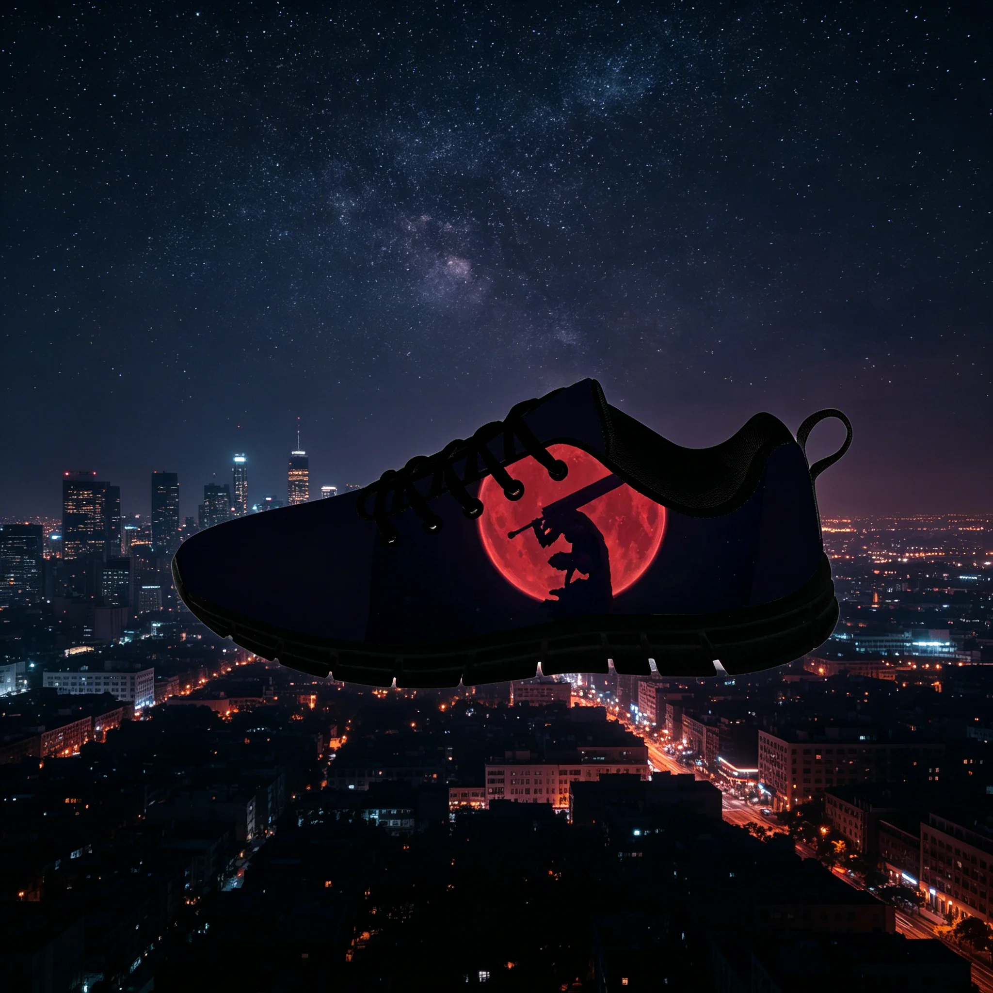 

Berserk Guts Retro Barefoot Casual Shoes Manga Warrior Graphic Soft Sole Flexible Unisex Daily Footwear