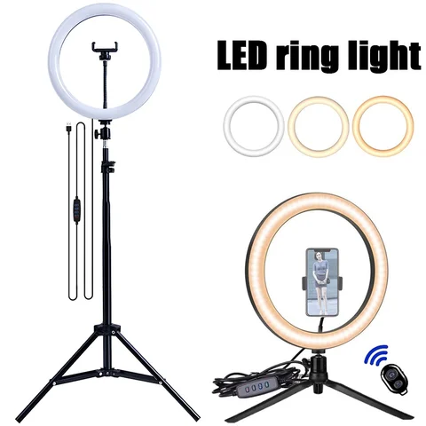 Dimmable LED Ring Light with Remote