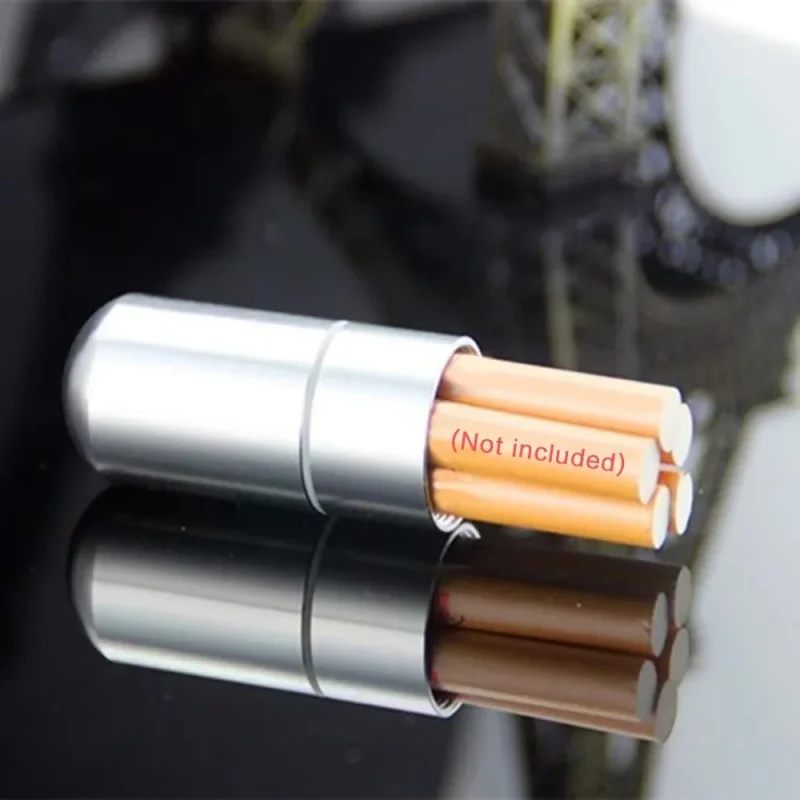 กล่องใส่บุหรี่แบบพกพาขนาดเล็ก ปี 2026 ทำจากโลหะผสมอะลูมิเนียม สำหรับใส่บุหรี่แบบหนาและบาง