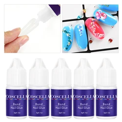 COSCELIA 3/5/10/15/20PCS Nail Glue 3g Small Size Fake Nail Glue for Nail Art