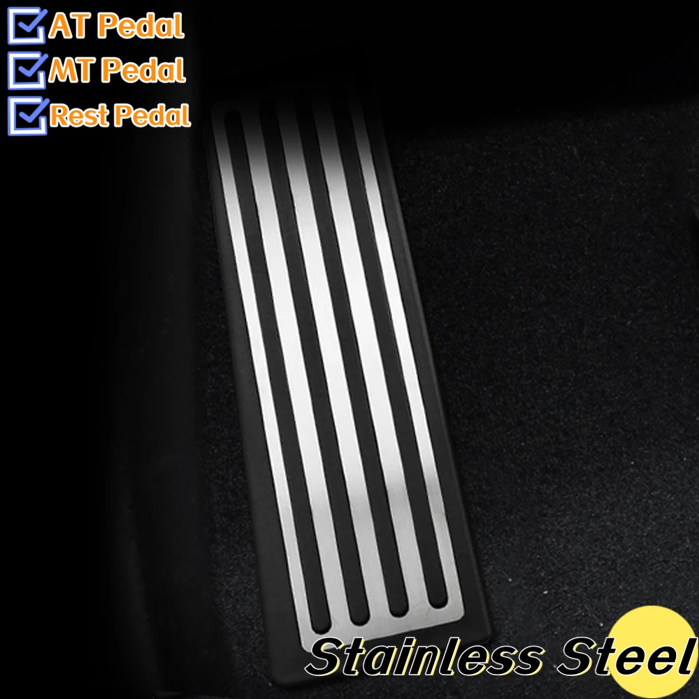 For Volvo XC60 XC90 S90 V90 2018 2019 2020 Stainless Steel Car Accelerator Fuel Pedal Brake Foot Rest Pedals Cover Accessories