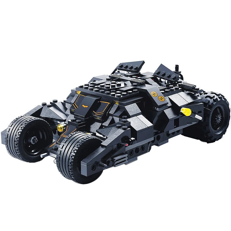 Hot Superhero Night Knight 1989 Batmobile Supercar Model Building Blocks Sets Classic Bat Motorcycle Chariot Toys Kids For Gifts