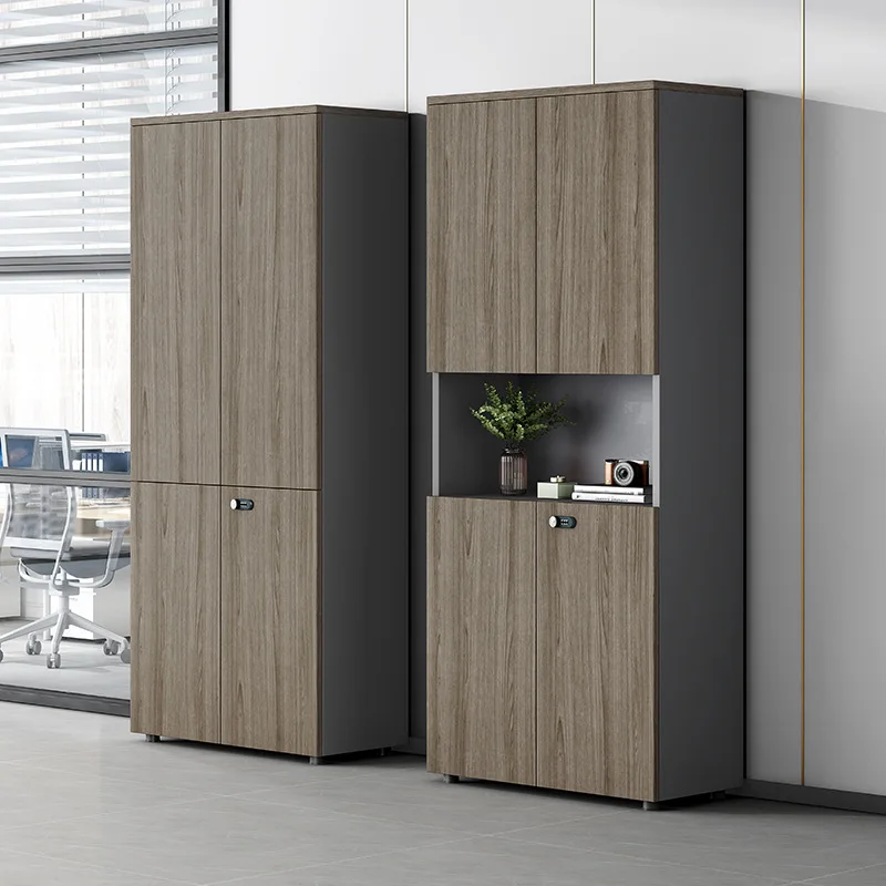 File Cabinet Wooden Simple Modern File Cabinet File Cabinet Locker Bookcase Glass Locked Office