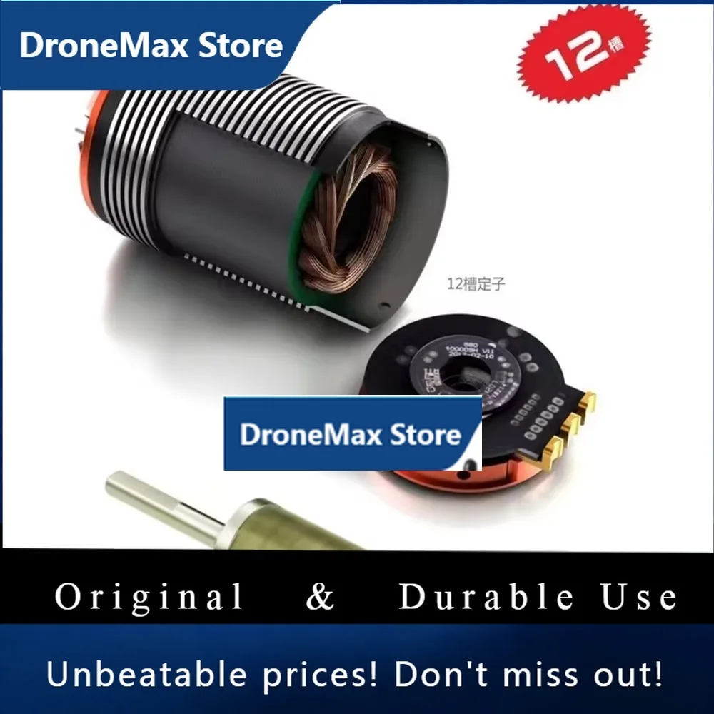DroMaTORO X8 Pro Series 4-pole 12-slot Brushless Sensored Motor 19V 2350KV, 21V 2150KV, Suitable For 18 Electric Off-road Vehicl