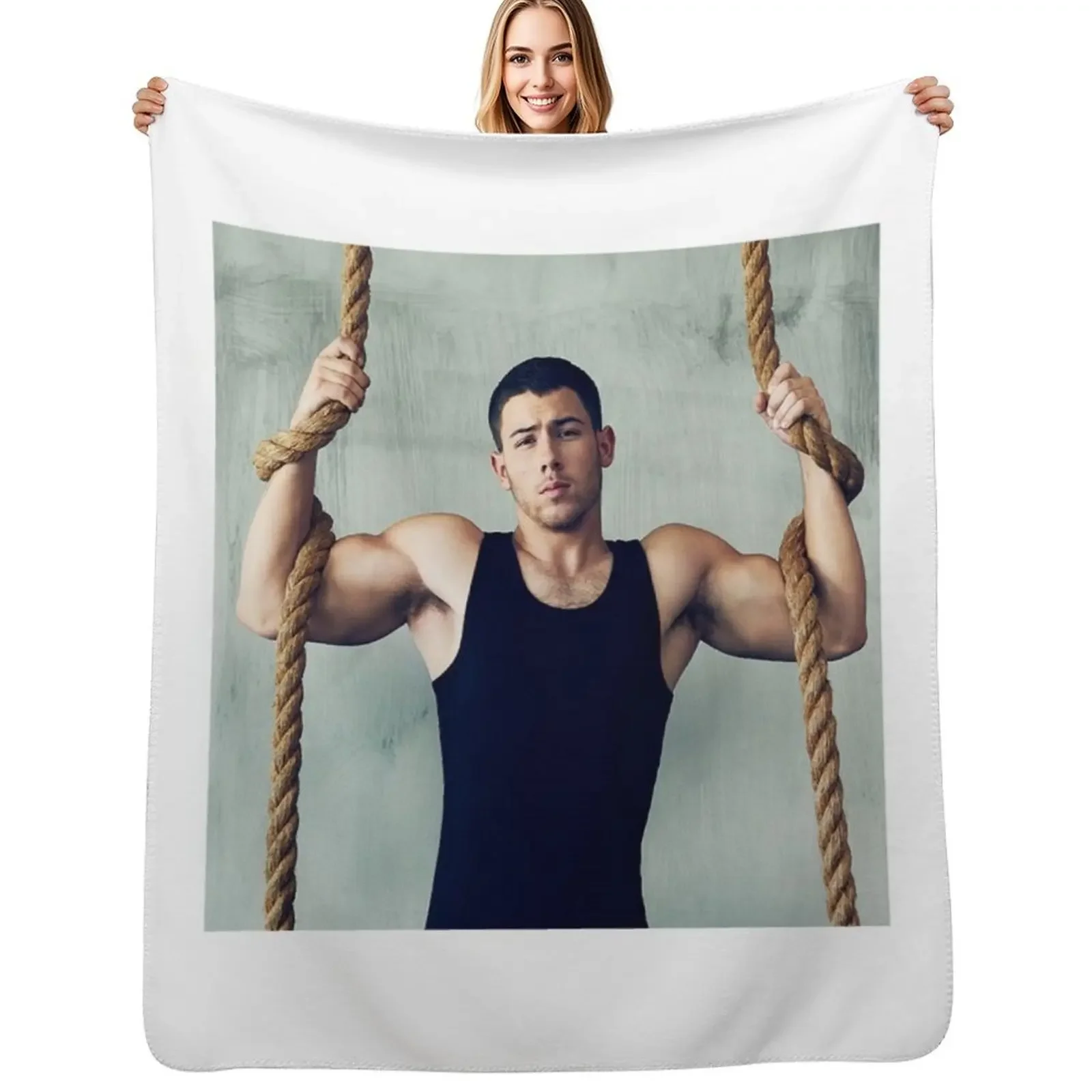 

nick jonas Throw Blanket Decorative Throw Summer Picnic for winter Blanket