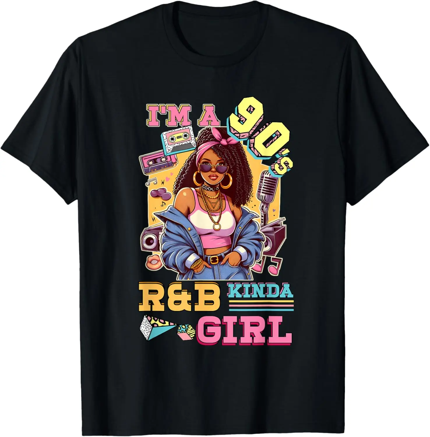

Футболка I'm A Kinda Girl Rnb в стиле хип-хоп Soul Music 90s