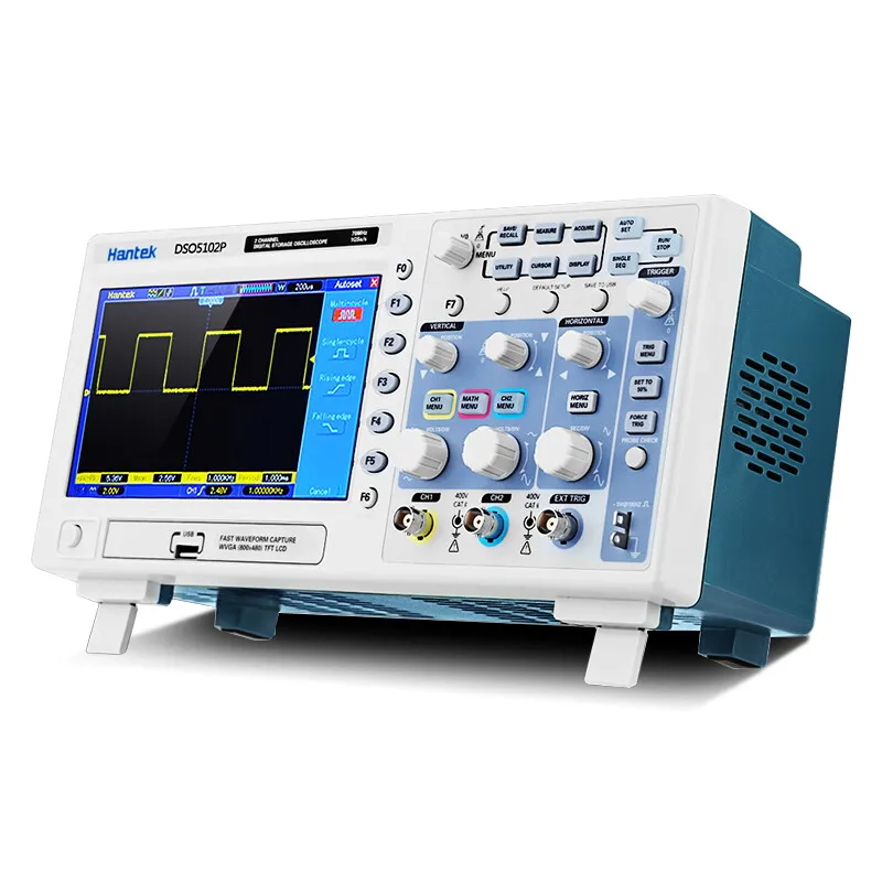 HantekDSO5072P/5102P/5202P osciloscopio de almacenamiento Digital de doble canal, ancho de banda de 200MHz, muestreo 1G, DSO5072P