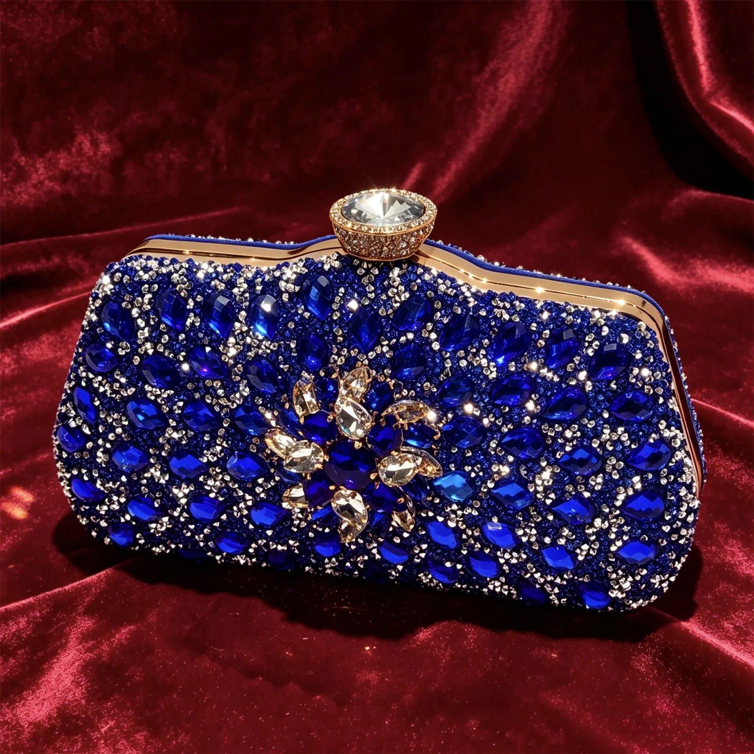 New Arrival Women Nigerian Italian Shoes and Bags Set Decorated with Rhinestone Matching Shoes and Bag for Women for Weddings