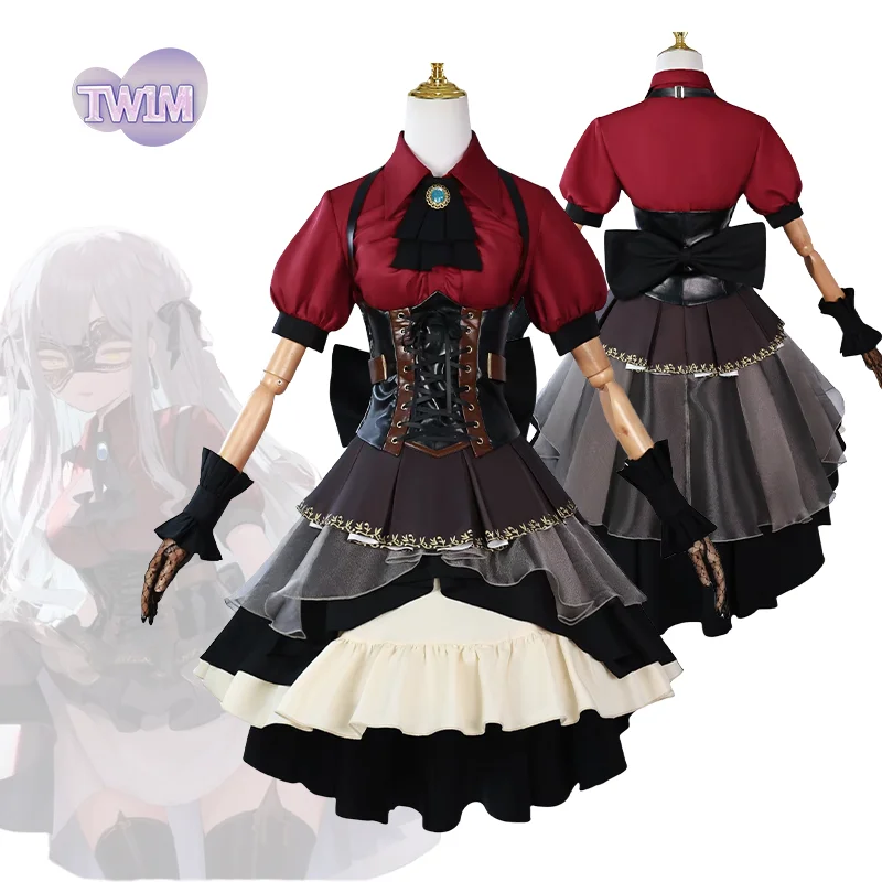 Game BanG Dream ! Ave Mujica Anime Cosplay Costume Togawa Sakiko Dress Princess Skirts for Women Girls Outfit for Halloween Suit