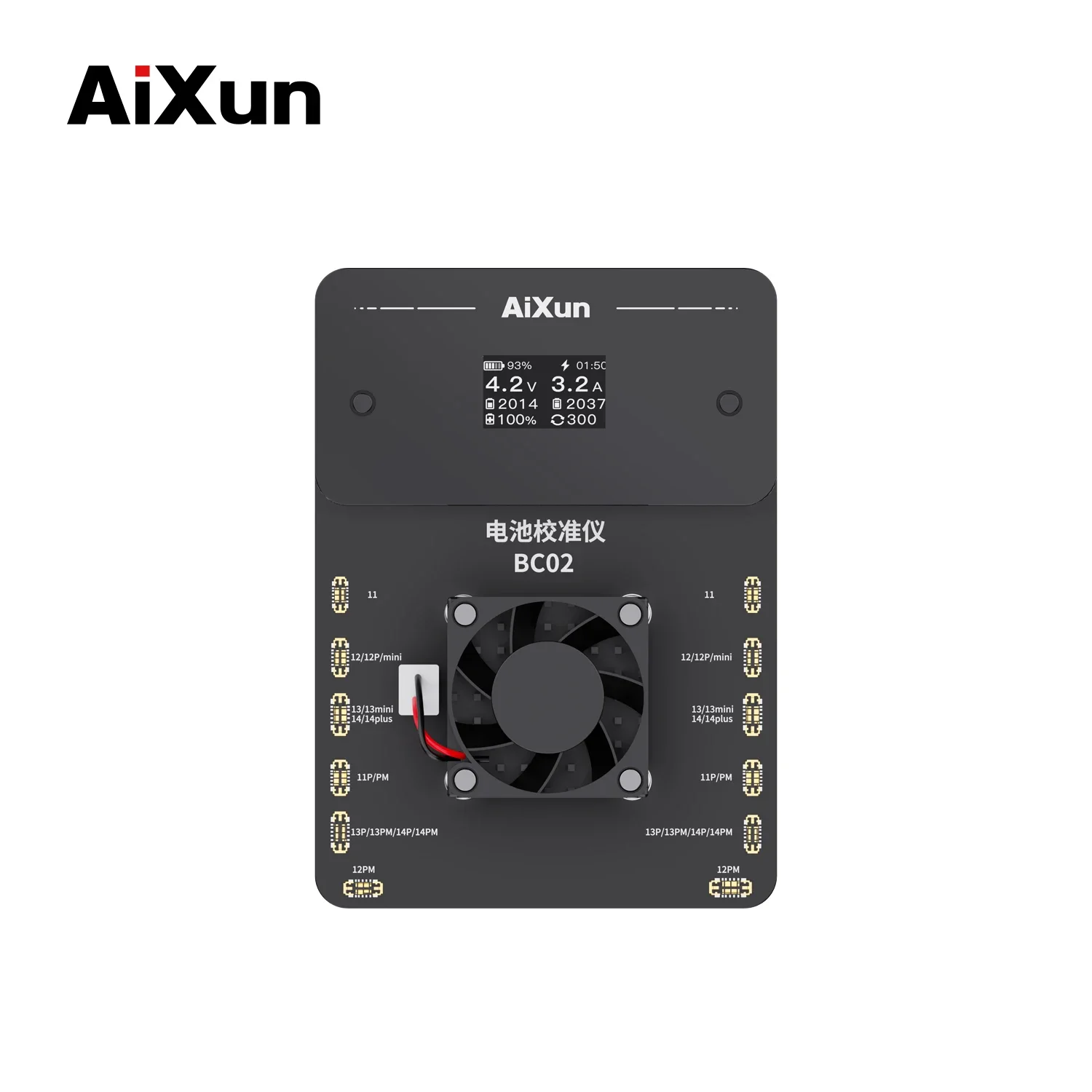 AIXUN BC02 Battery Calibrator Dual Channel Independent Operation for IPhone 11 12 13 14 Pro Max Platform Parameters Adjustable