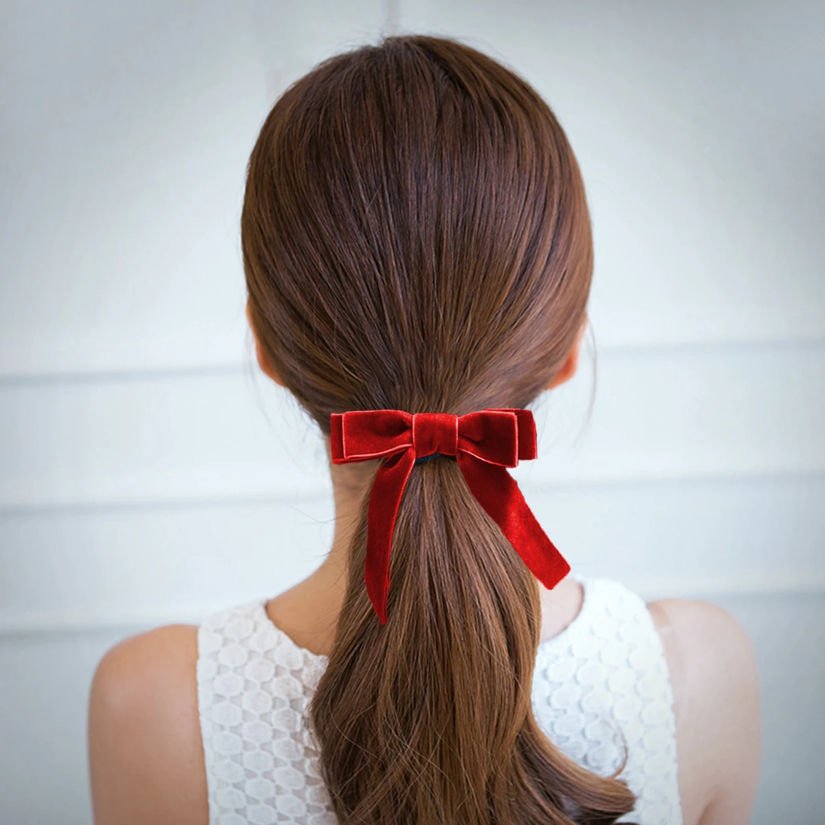 

7pcs Fleece Cloth Girl Ponytail Holder Rope Ribbons Daily Stylish Cloth Hair Tie Ponytail Holder Hair Accessories