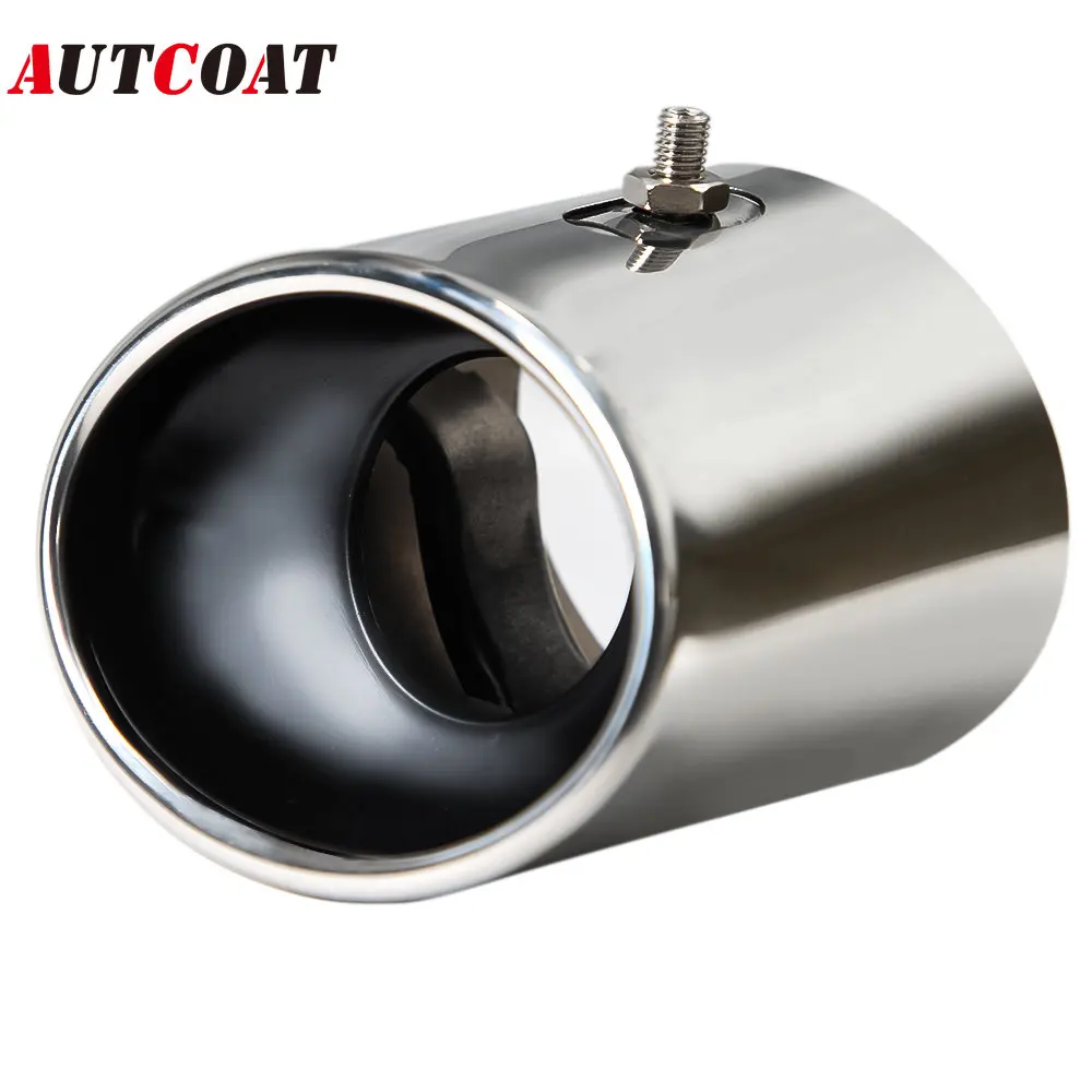 

1Pcs Stainless Steel Tailpipe Exhaust Muffler Tail Pipe Tip Chrome Fit for Honda Accord 2008 2009 2010 2011 2012 2013