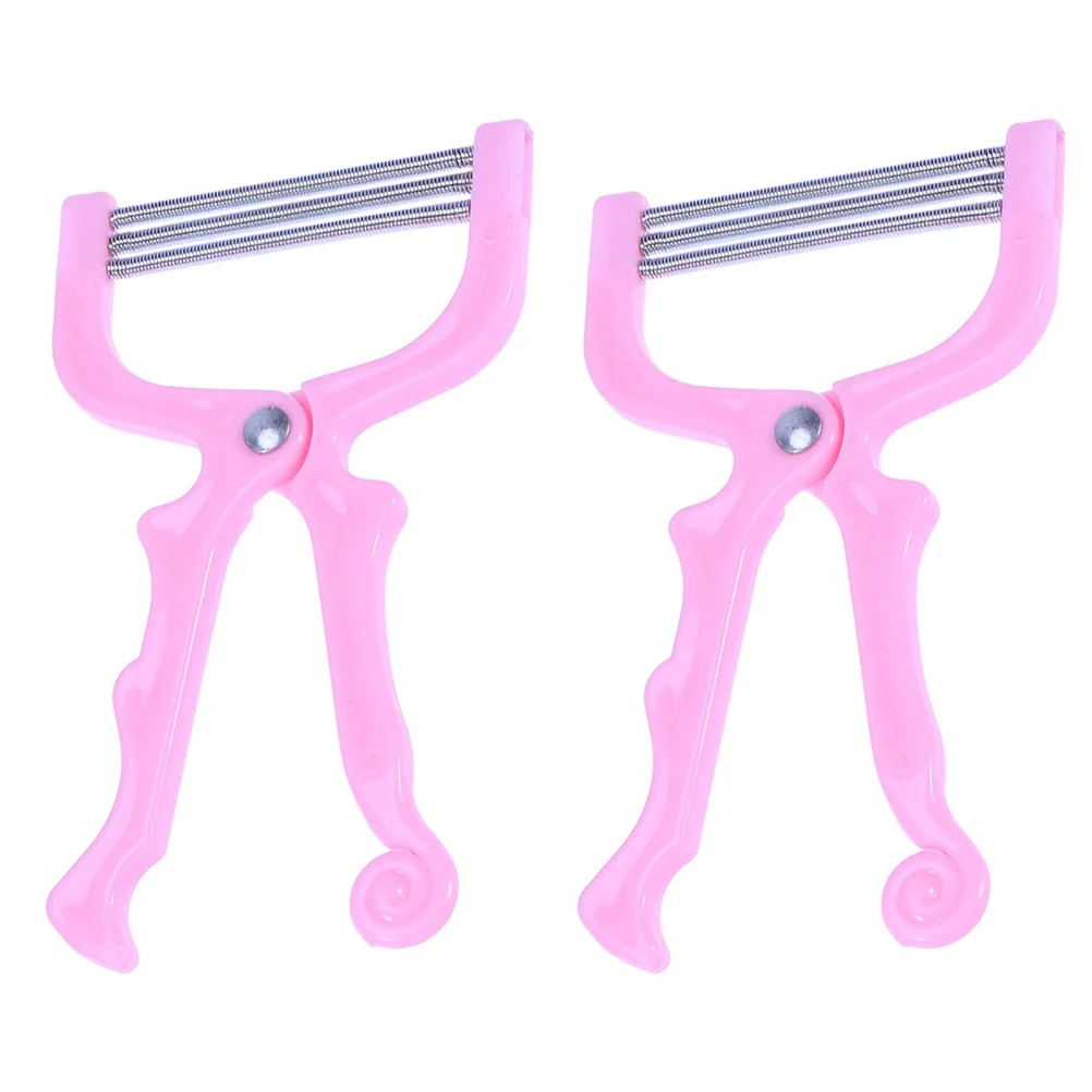 Razor Facial Hair Remover Practical Removel Tool Epilator Coil Manual Pink Face Miss