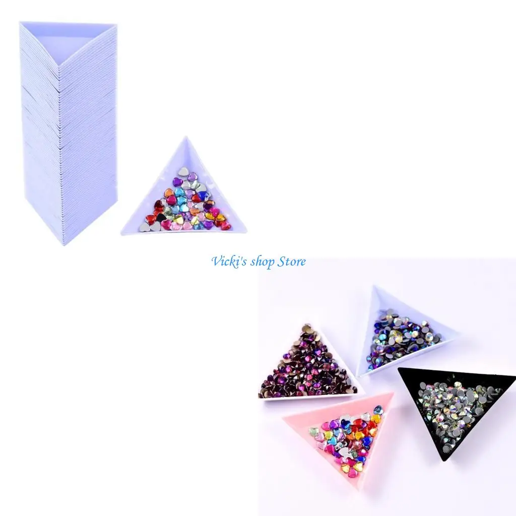 

Set of 10 Sturdy Plastic beads Paint Bead Holders Accessory for Craft