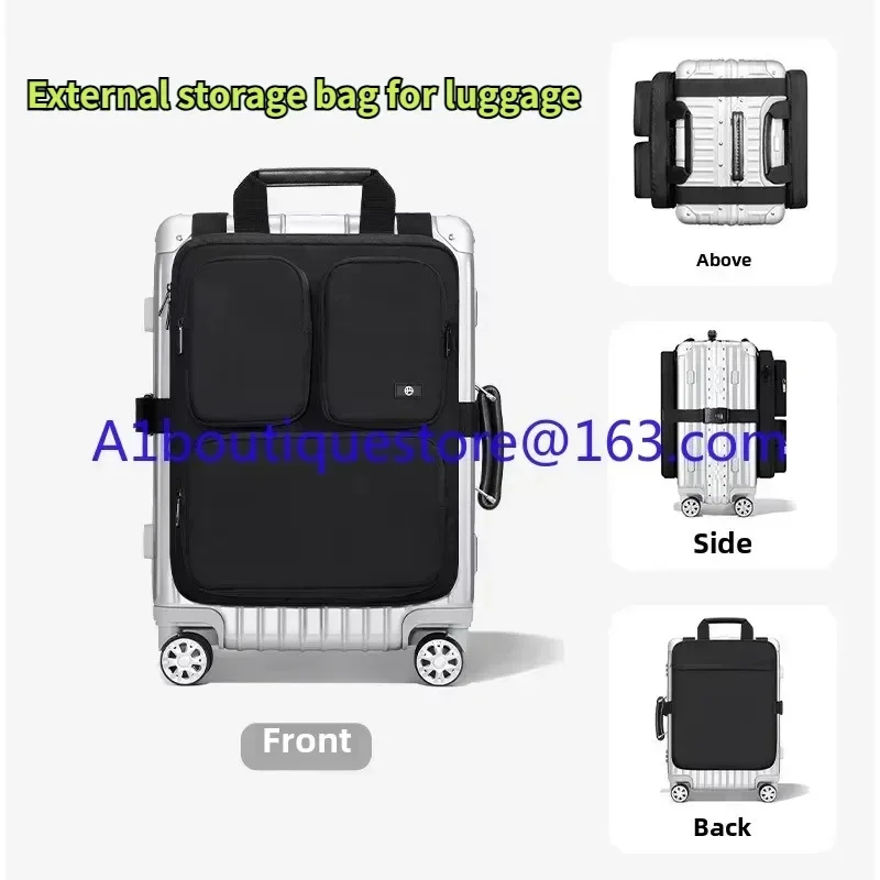 Suitcase Additional bag Large capacity boarding case hanging bag Foldable external storage bag