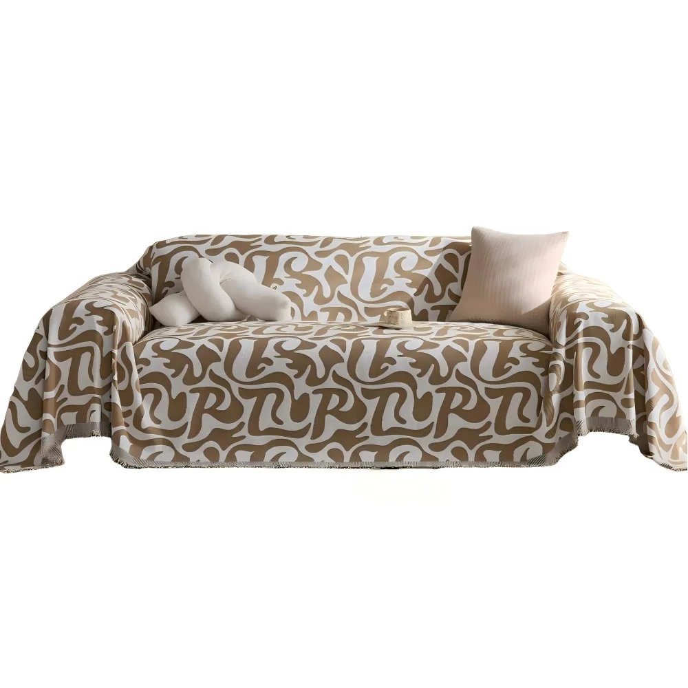 yjq chenille sofa cover all-inclusive one-piece pad all-season sofa towel cover blanket
