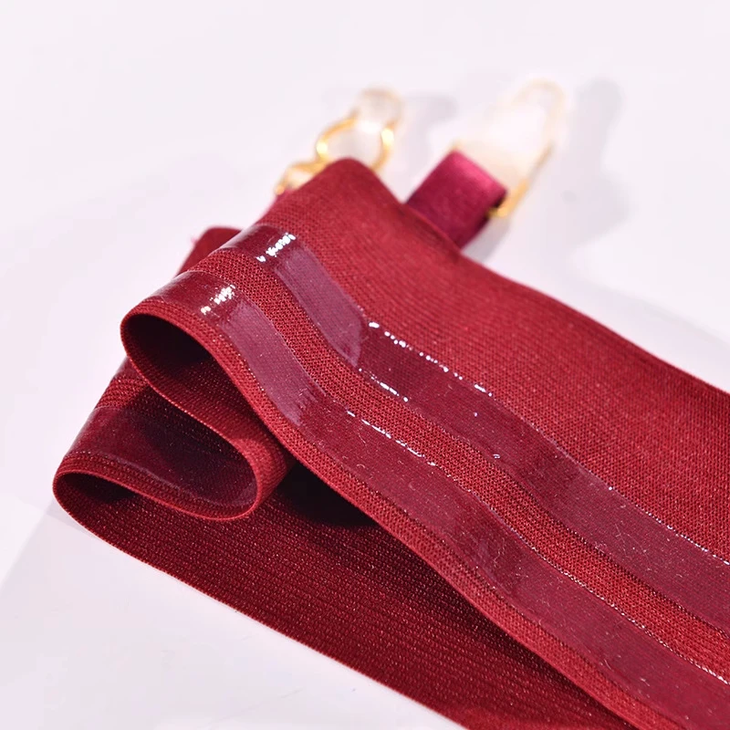 Non-Slip Thigh Garters Leg Rings With Metal Clips For Stretchy Thigh High Stockings Women Sexy Lingerie Collocation Band