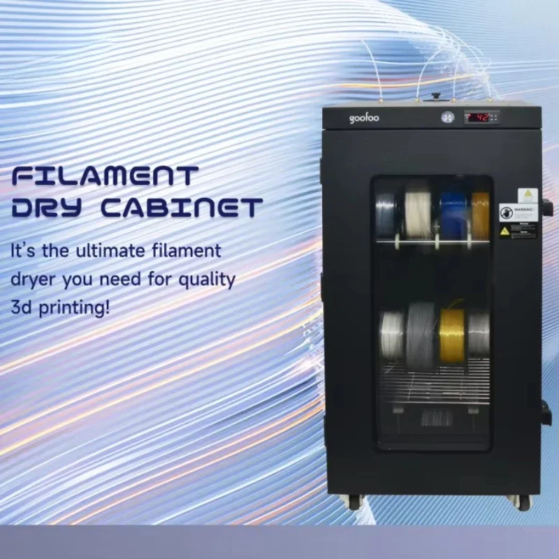 

China Factory Airtight and Moisture-Resistant Real-Time Monitoring 3D Printer PLA DOO 3D Printer Filament Dryer Cabinet 12 Rolls