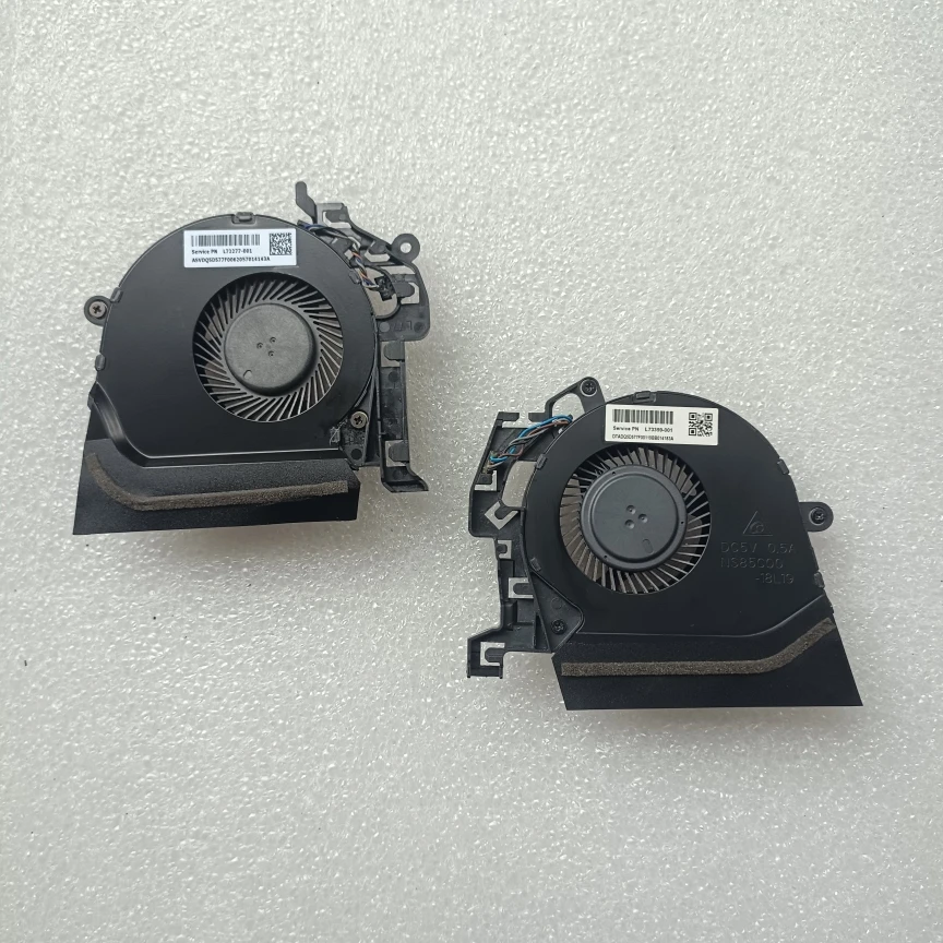 Original For HP ZBOOK 15 G5 G6 Laptop CPU GPU Cooling Fan Cooler Fan L72277-001 L72278-001 High Quality 100% Tested