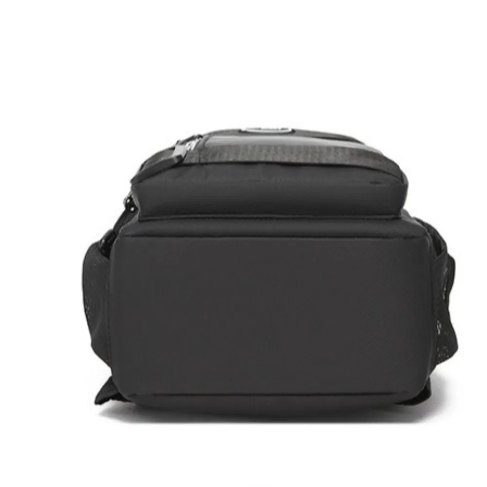 Simple Shoulder Bag Men Chest Bag Multifunction Large Capacity Sports Message Bag Solid Color Zipper Crossbody Bag Outdoor
