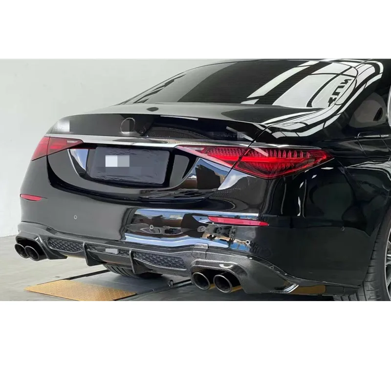 

Carbon Fiber Rear Bumper Kit for Benz W206 2022+ Sedan Sline B Style Rear Diffuser Exhaust Tip Body Kit