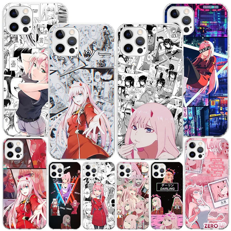 Darling In The FranXX Anime Phnoe Case for Iphone 16 11 12 Plus 13 Mini 14 15 Pro Max X Xs Xr 7 + Apple 16ProMax Unique Cover Co