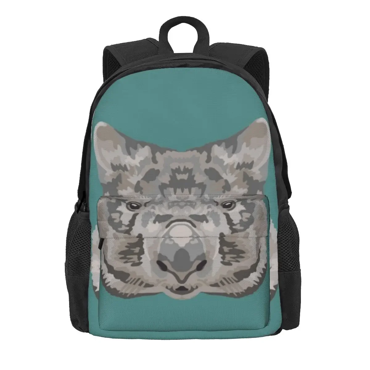 

Common Wombat Face Backpacks Boys Girls Bookbag Students School Bags Cartoon Kids Rucksack Travel Rucksack Shoulder Bag