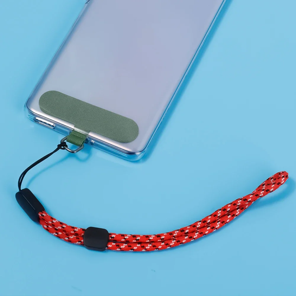 Cell Phone Lanyard Straps Patch Gasket for Mobile Phone Sling Tether Cloth Card Replacement Metal Ring Clip Snap Hang Cord Tabs