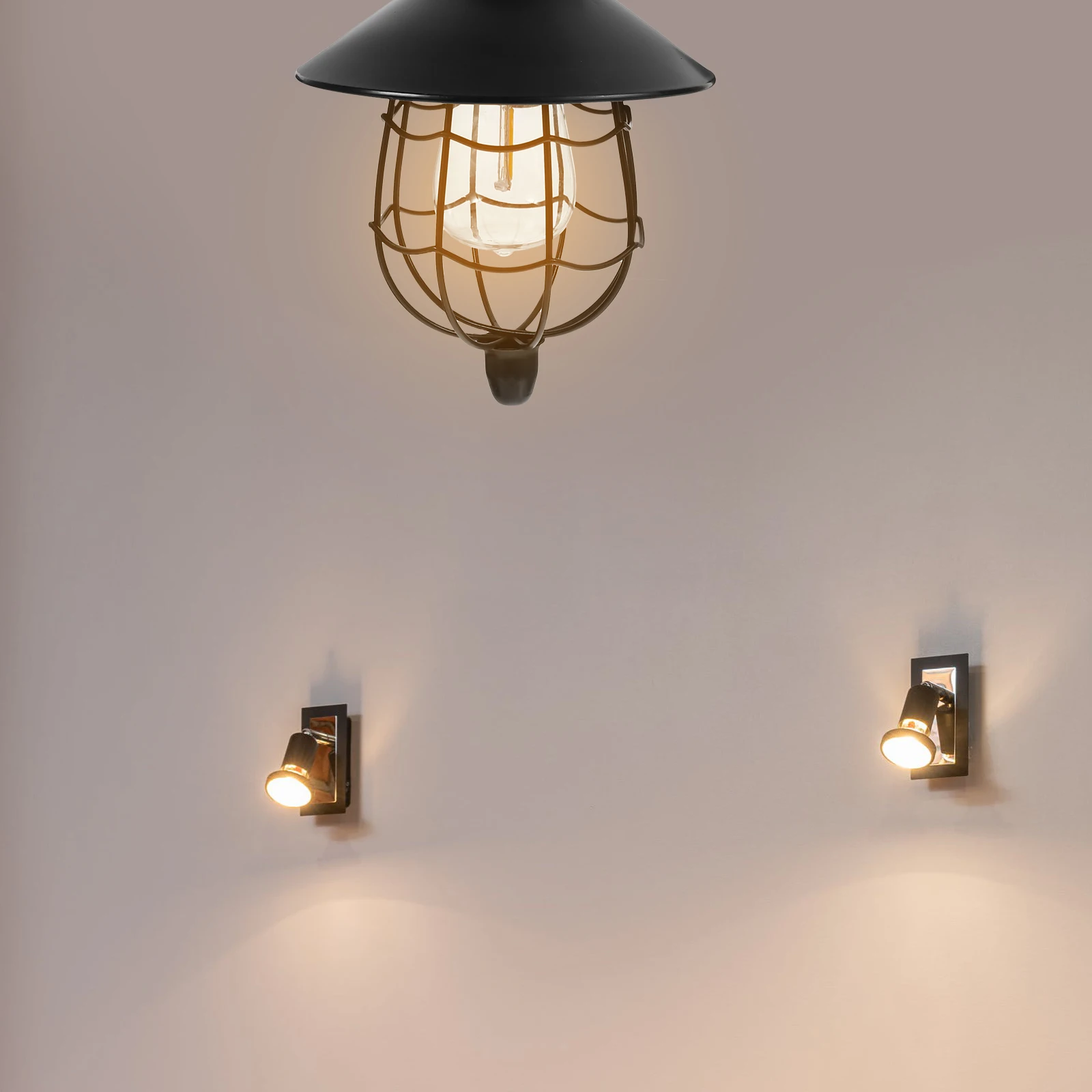 

Solar Powered Hanging Lights Waterproof Garden L Lanterns Outdoor Decorative Courtyard Iron LED Night Lamp