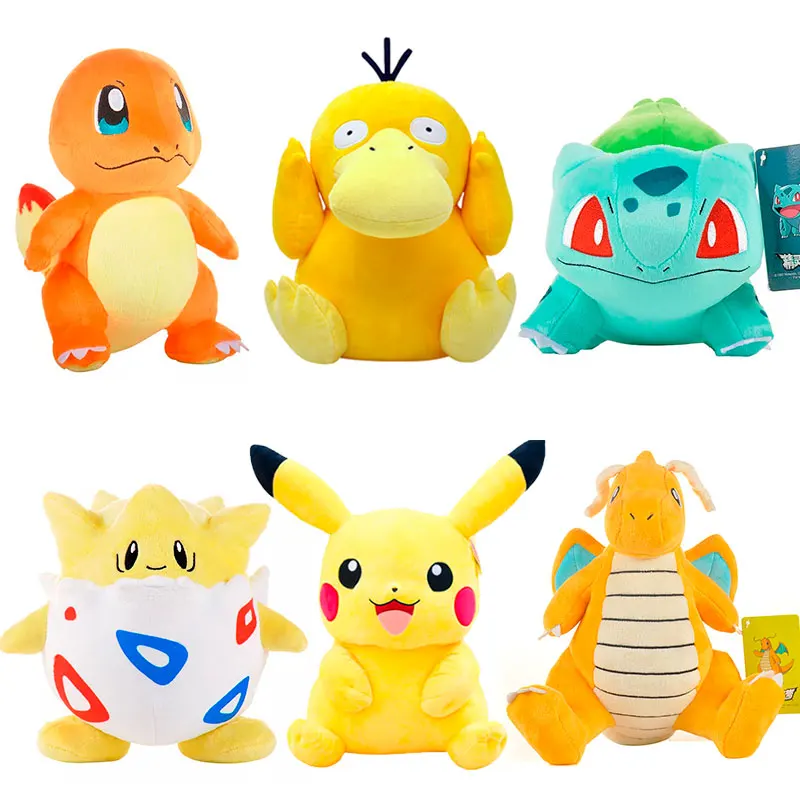 43 stili di peluche Pok é mon, bambole anime, Pikachu, Mew、 Charizard, bambole di peluche Squirtle, regali per bambini, decorazioni per la casa