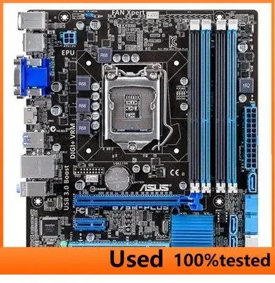 Original Asus B75M-PLUS Desktop Motherboard Intel B75 Socket LGA 1155 i3 i5 i7 DDR3 32G SATA3 USB3.0  Used