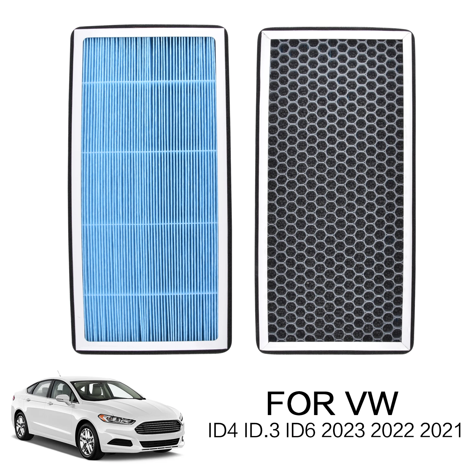 Honeycomb Air Filter For VW ID4 ID.3 ID6 2023 2022 2021 Car Cabin with Activated Carbon  Mesh Fragrance Conditioner Refresh