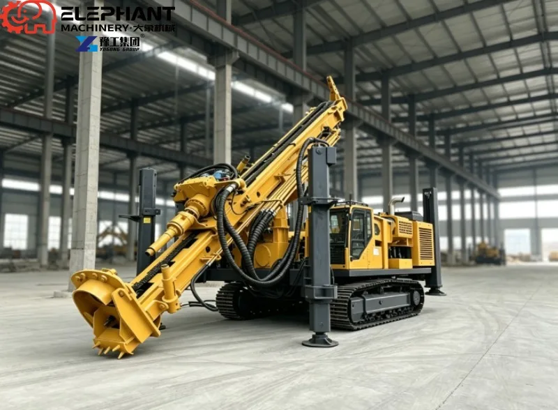 Reverse Circulation Crawler Exploration Rig Matched With Air Compressor For Mine Site Geological Survey Work