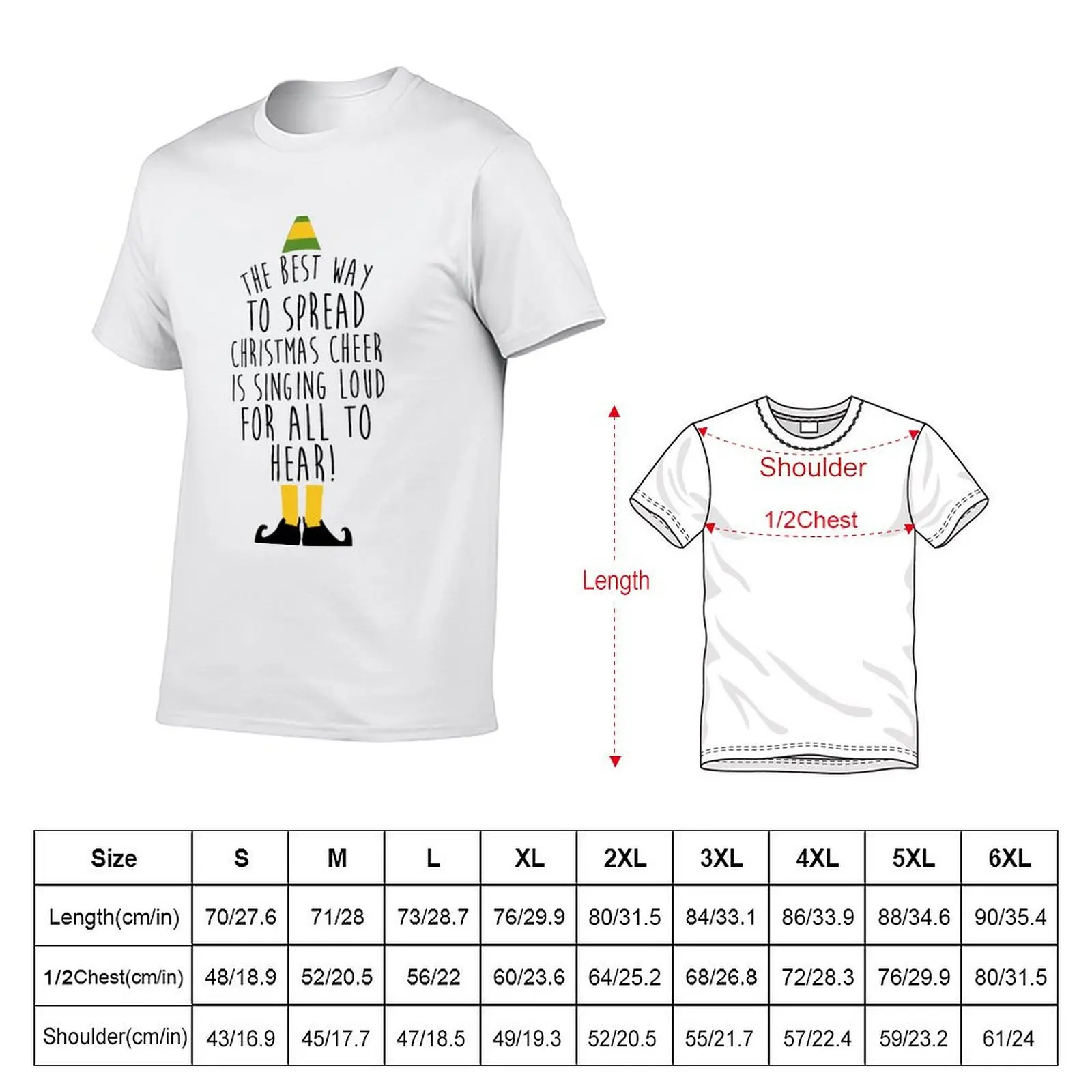The best way to spread Christmas cheer is singing loud for all to hear T-Shirt Functional Casual Short Sleeve Tee
