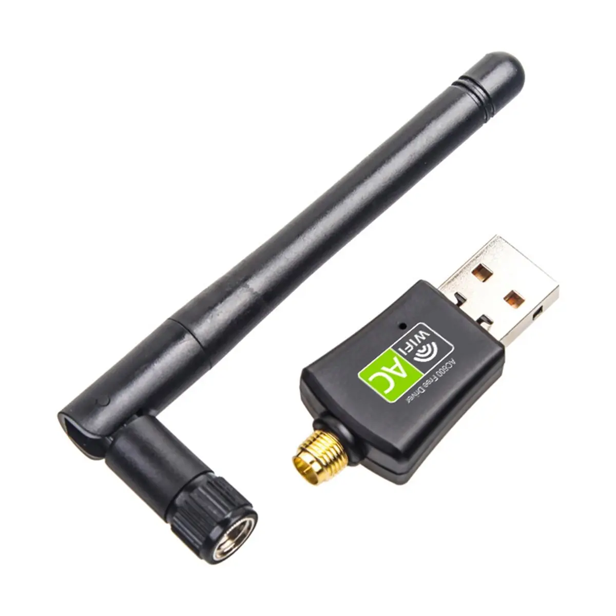 Network Cards Free Driver Wifi Adapter USB Dual Band 600Mbps 5/2.4Ghz LAN Antenna Dongle WiFi for Win 7 8 10 RTL8811CU