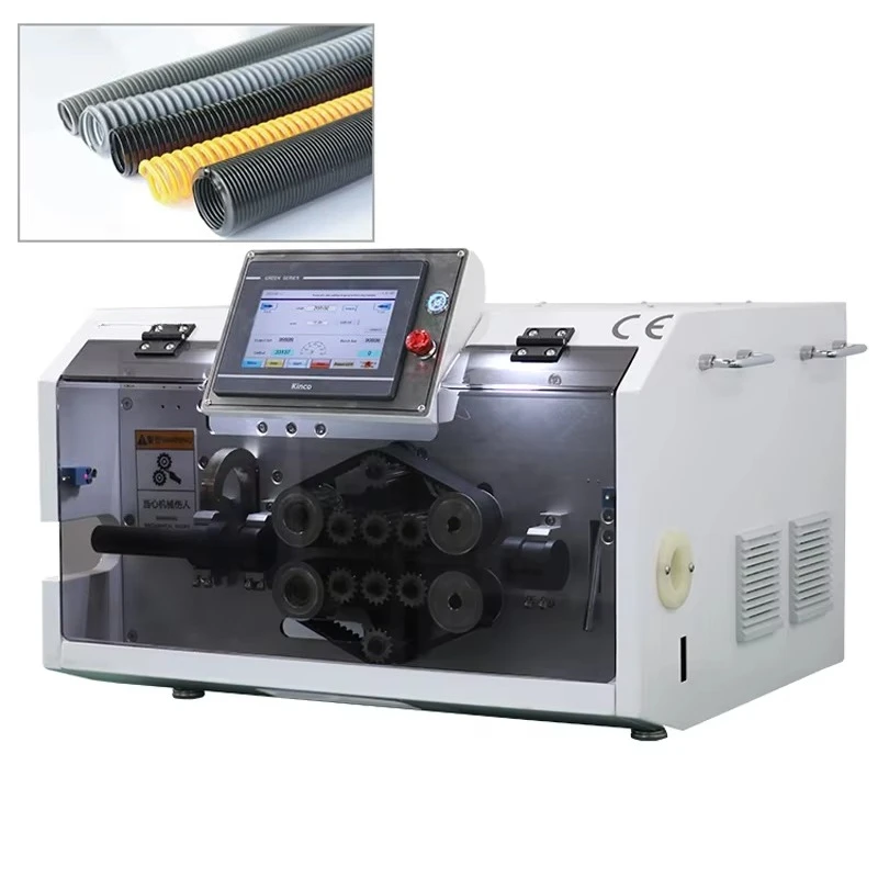 EW-12A Automatic Cutting Machine for Corrugated Heat Shrink Tube Plastic Pipe Rubber Sheet and Cable Cutter