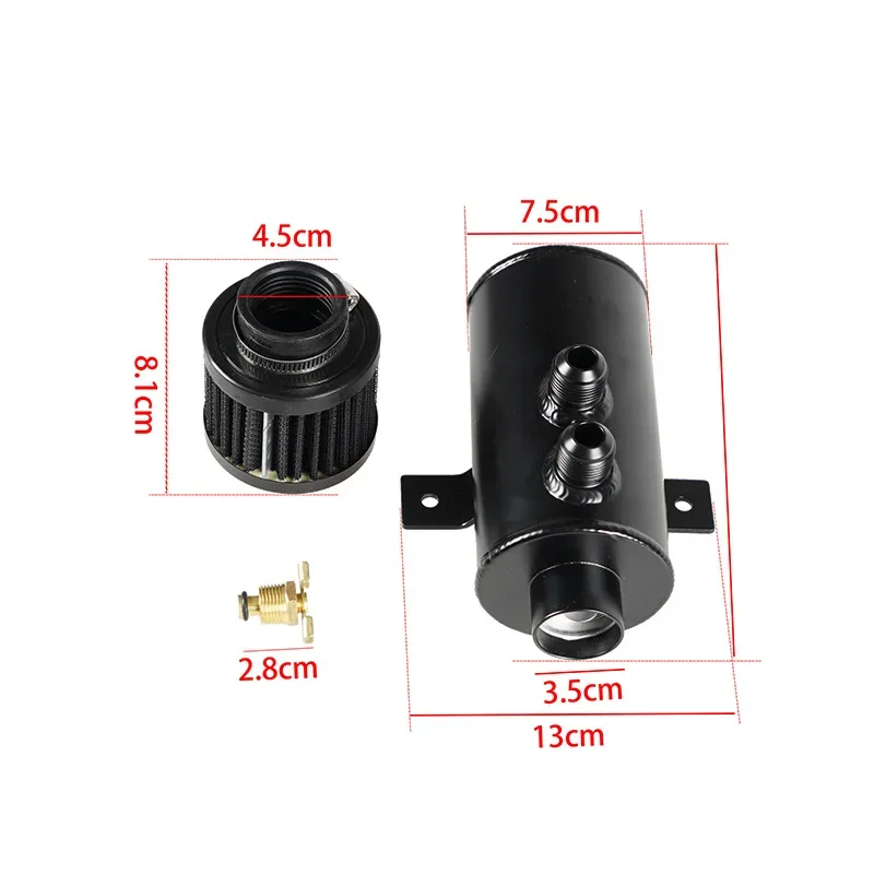 Car modified oil breathable pot 750ml with air filter oil pot with AN10 connector