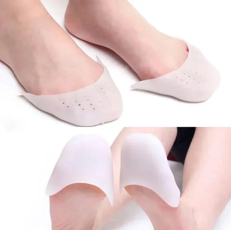 Protector de punta para zapatos de baile de Ballet con orificio de aire, herramientas de silicona para el cuidado de los pies, insertos absorbentes de suela, 1 par de almohadillas para los pies