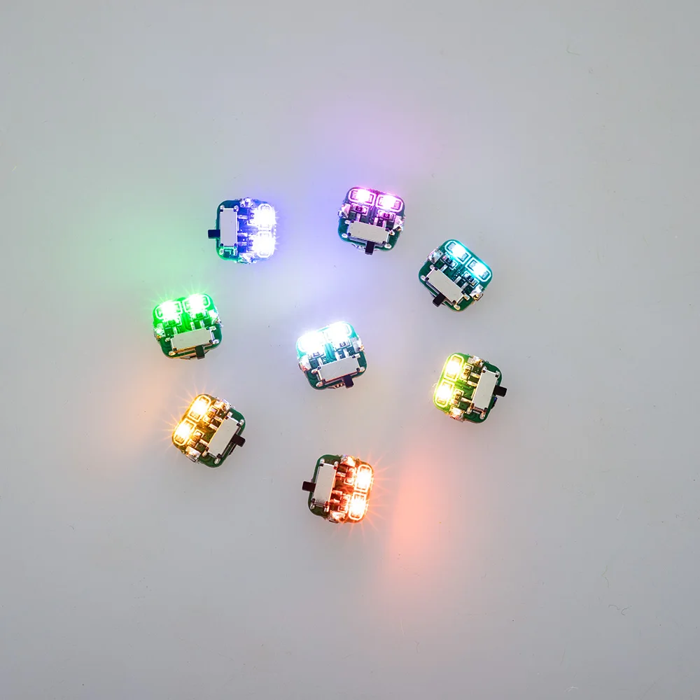 ミニ LED ダブルライトワイヤレス制御スイッチ DIY 砂テーブル多色双眼ライトおもちゃのシーン建築レイアウトジオラマ