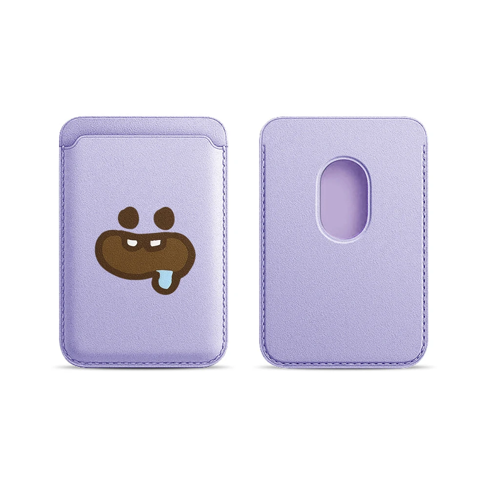 Foodie Cartoon Leder-Kartenetui Handyhülle Kartenhalter für Magnetische Hülle Geeignet für alle iPhone Magsafe Karten-Handy-Rückseiten-Taschen – Detail 8