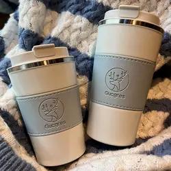 Portable Simple Stainless Steel Coffee Cup Thermos Mug Travel Vacuum Flask Insulated Cup Water Bottle Thermos Cup 380/510ml