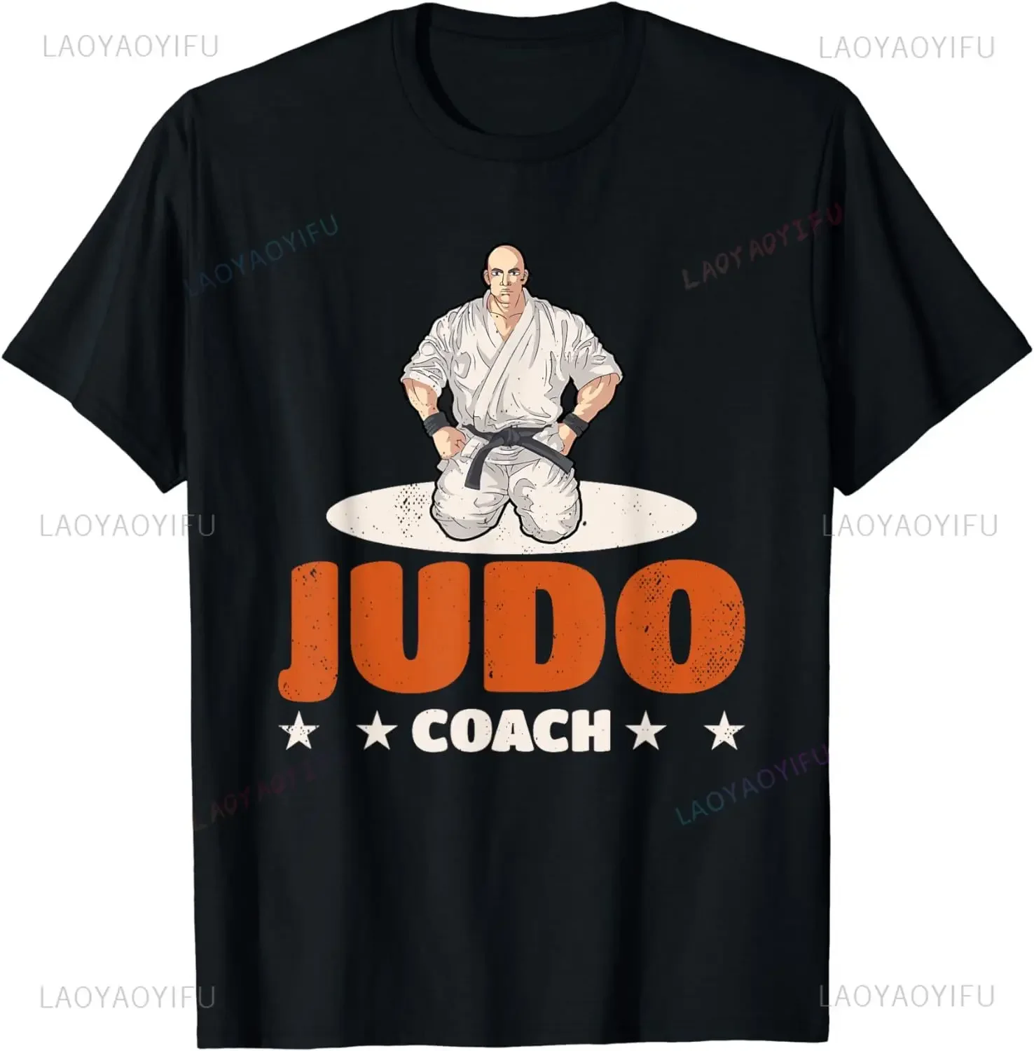 Judo Instructor Master Summer Crew-neck Casual Loose T-shirt