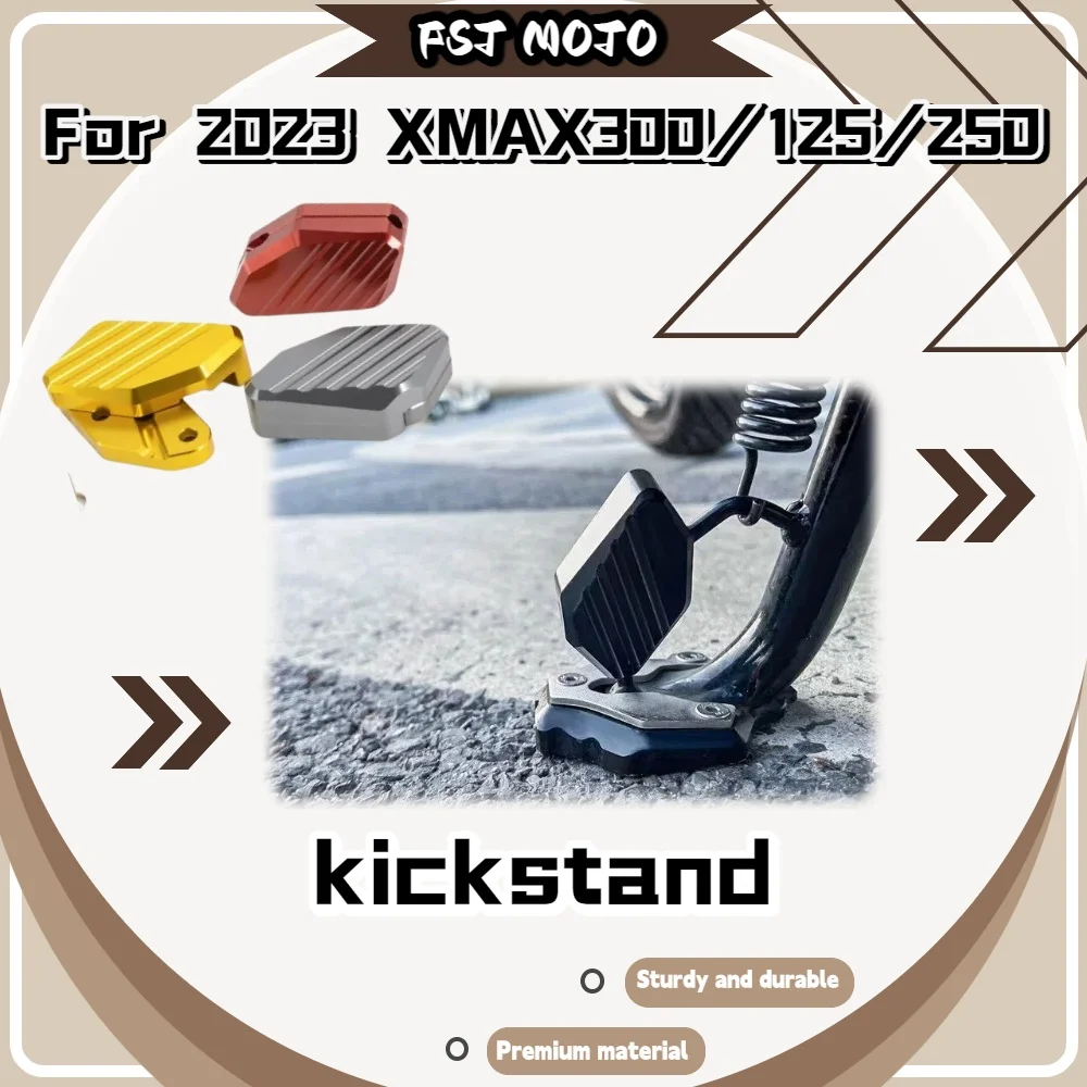 For XMAX300 XMAX250 XMAX125 23 Model Dedicated Kickstand Extension Base Widen Support Area Riding Parts
